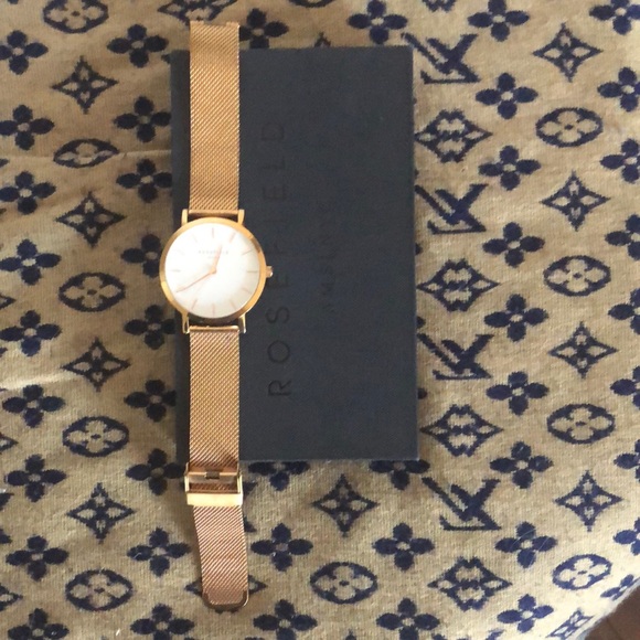 Rosefield Mercer Rose Gold Mesh Women’s Watch - Picture 1 of 5